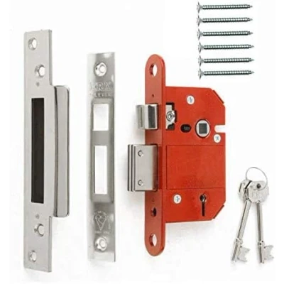 Image of ERA Fortress BS 5 Lever Sashlock 2.5 inch Satin Chrome