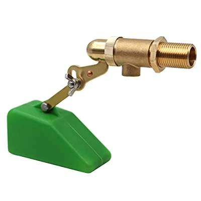 Image of 1/2 Inch Brass Water Float Valve with Adjustable Arm, Automatic Fill Feed Tank Ball for Ponds, Livestock Trough, Aquariums, Aquaculture, Hydroponics and Reservoir