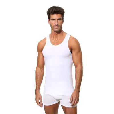 Image of Abanderado A0DGN BLANCO men&#039;s Vest top in White