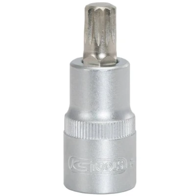 Image of 920XZN10 Socket KS TOOLS 911.1343 DIN 3120, ISO 1174 M10 Chrome Vanadium Steel Male Star, Female Star Knurled