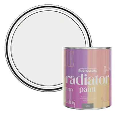 Image of Rust Oleum Purple Heat Resistant Radiator Paint in Satin Finish Fleur 750ml