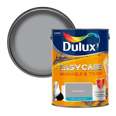 Image of Dulux Easycare Washable &amp; Tough Matt Emulsion Paint Warm Pewter 5L