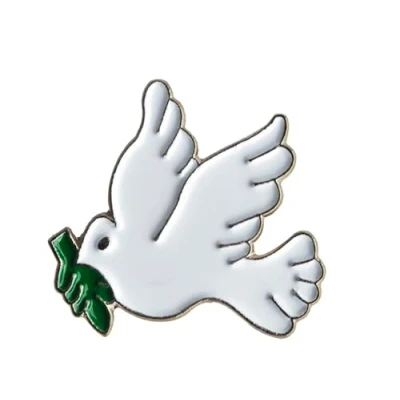 Image of Patch Nation White Dove Metal Cosplay Pin Badge Brooch