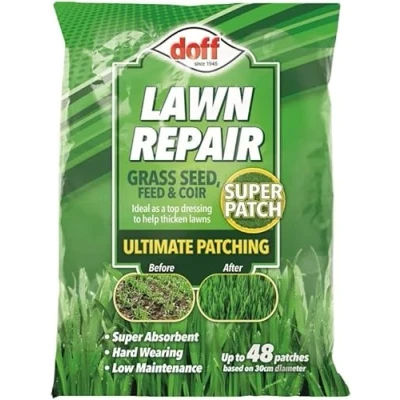 Image of Doff Lawn Repair Grass Seed, Feed &amp; Coir 2Kg