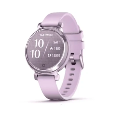 Image of Garmin Lily 2, Stylish Small Smartwatch and Fitness Tracker with Hidden Display, Patterned Lens , Bright Touchscreen Display up to 5 days battery life, Lilac