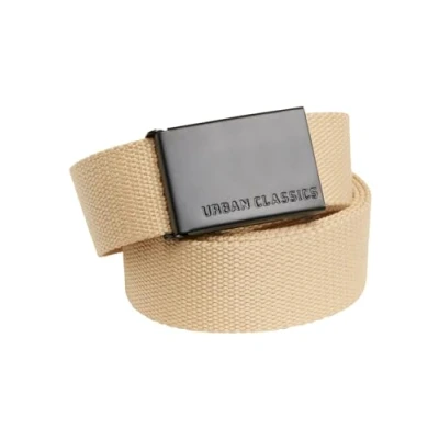 Image of Urban Classics Single Belt, Men&#039;s, Size: One Size, Beige/black