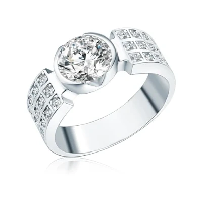 Image of Rafaela Donata Female 925/ Sterling Silver Facetted Zirconia (CZ) Band Ring
