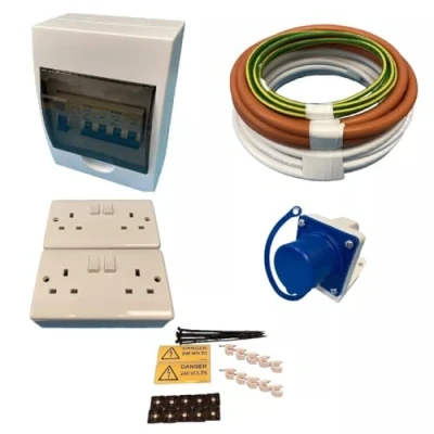 Image of TEW 240V Double Pole Mains Electric Hook Up Installation Kit Campervan Motorhome Conversion 73