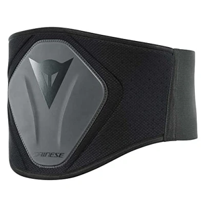 Image of Dainese Lumbar Belt High, Unisex Motorbike Belt, Adult Lower Back Support, Semi Rigid High Structure, Adjustable Comfortable, Black
