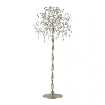 Image of Icicle Glass Drops Floor Lamp Steel 5xG9