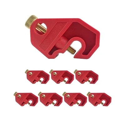 Image of QWORK® 8PCS Miniature Circuit Breaker (MCB) Lockout with Screw, Safe Isolation