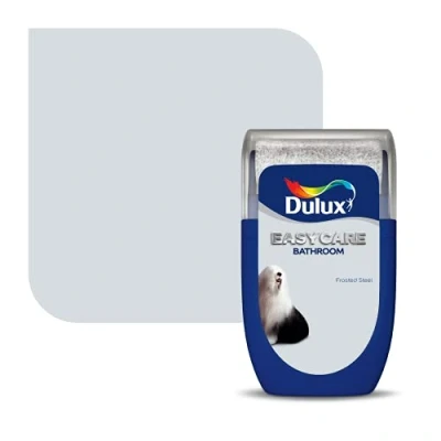 Image of Dulux Easycare Bathroom Tester Paint, Frosted Steel, 30 ml
