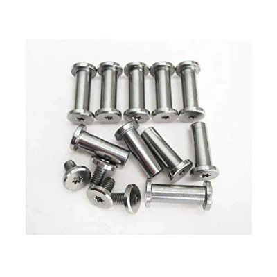 Image of Danuland Pocket Knife Pivot Pin,Folding Knives Screw and Bolts,EDC Knifemakers Corby Fasteners Rivets,DIY Handle Studs,Pack of 10 (0.196&quot;)