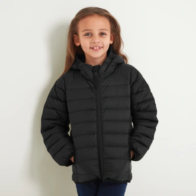 Image of TOG24 Midsley Kids Padded Down Jacket with Hood, Ultra Warm 600 Fill Power Filling, Lightweight, Breathable, Ideal School and Winter