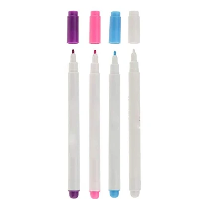 Image of Disappearing Invisible Ink Pen Fabric Marker Erasable Pens Colored Vanishing Water Chalk for Sewing Dressmaking