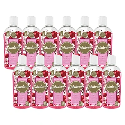 Image of Fabulosa 4 in 1 Concentrated Antibacterial Disinfectant All Purpose Cleaner, 220ml, 12 Pack, Black Cherry Merlot