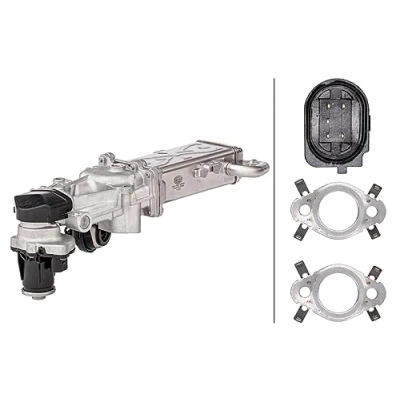 Image of 03L131512AP, 03L131512AT, 03L131512BB, 03L131512BJ, 03L131512BL EGR Module HELLA 6NU 358 167 001 VOLKSWAGEN: Passat B7 Variant, CC, Polo V Hatchback