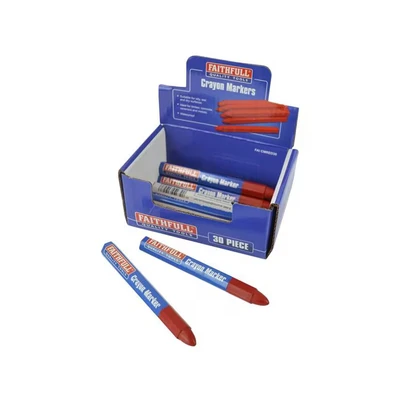 Image of Faithfull Crayon Marker Red (CDU 30) FAICMRED30