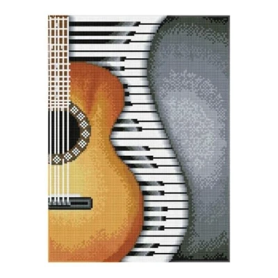 Image of DIAMOND DOTZ Squares DQ8 Intermediate Kit, Classical Jazz, 30 x 41cm
