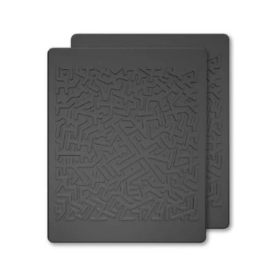 Image of JIMISHA Anti Slip Pad Magic Sticky Gripping Gel Multifunctional Fixate Pads Non Mounting Cell Pad, 6.3 x 5.1 inch (2 Pack)