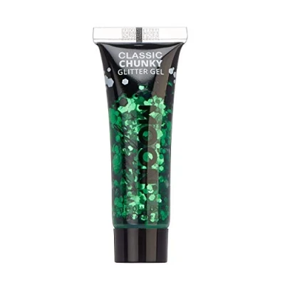 Image of Classic Chunky Face &amp; Body Glitter Gel by Moon Green Cosmetic Festival Paint for Face, Body, Hair, Nails 12ml