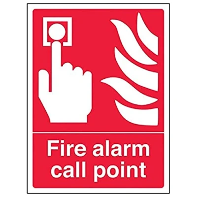 Image of V Safety Eco Friendly Fire Equipment Alarm Call Point 200 X 300mm