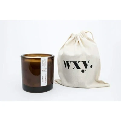 Image of WXY. Big Amber Candle Bamboo &amp; Bergamot Oil