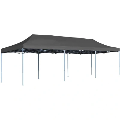 Image of vidaXL Folding Pop up Party Tent 3x9 m Anthracite