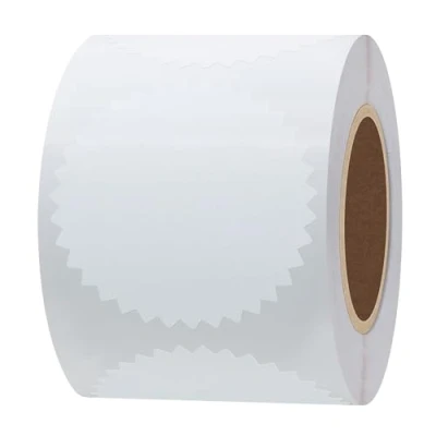 Image of Hylabelest 2 Inch White Certificate Wafer Seals Labels Awards Legal Embossing Stickers (White)