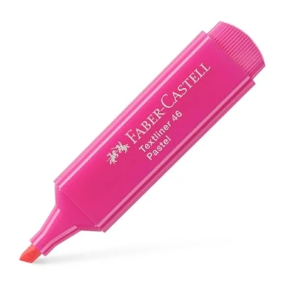 Image of Faber Castell 154654 Box of 10 Fluorescent Markers Pastel Tones Textliner 1546 Pink