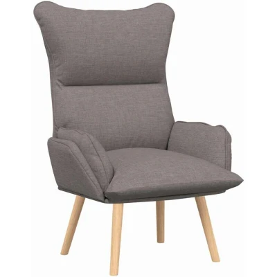 Image of vidaXL Relaxing Chair Taupe Fabric