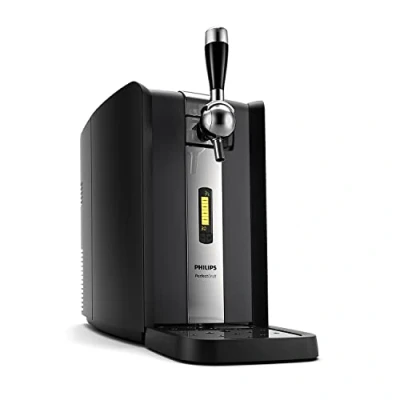Image of Philips PerfectDraft Beer Keg Machine, Home Draft System with LCD Display, 30 Days Fresh &amp; 3C Cold Beer, Real Tap Handle, Metal 6L (HD3720/25)