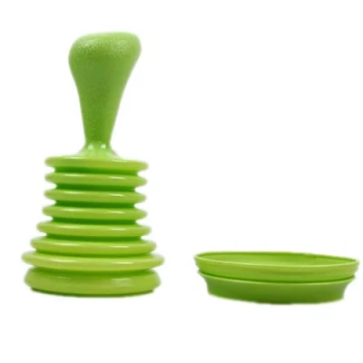 Image of Flybloom Toilet Suction Plunger Home Kitchen Sink Blocked Bath Drain Unblock Sinks Pipe Cleaner, Green