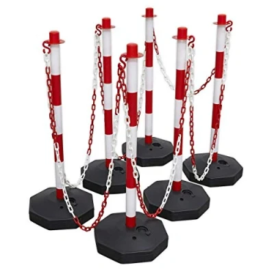 Image of Sealey Red/White Post &amp; Chain Kit 25m