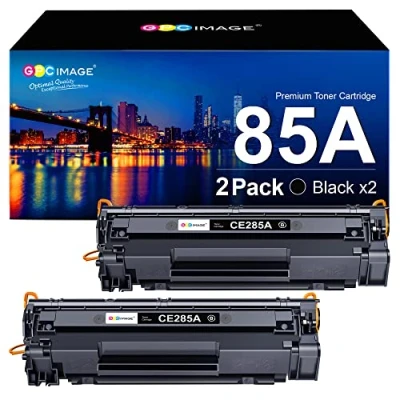 Image of GPC Image Toner Cartridges Replacement for HP CE285A 85A Compatible with P1102W P1102 P1100 P1106 M1136 M1130 M1132 M1134 M1212 M1212NF M1213NF M1132MFP M1217NFW M1134MFP M1136MFP (Black, 2 Pack)