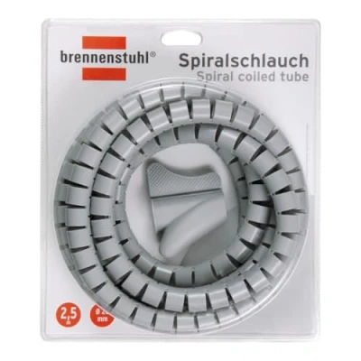 Image of Brennenstuhl 1164360 Spiral Coiled Tube L = 2,5m Ø 20mm Grey