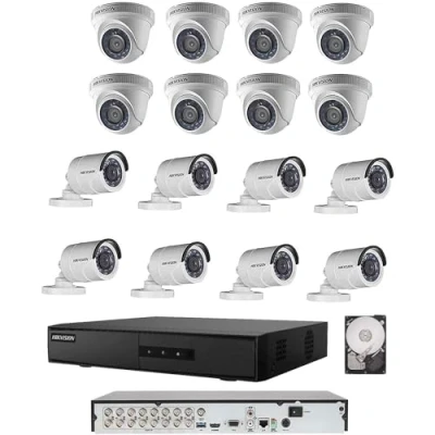 Image of Hikvision Camera Bundle Kit 8 Indoor and Outdoor 1 DVR 2TB Hard Disk