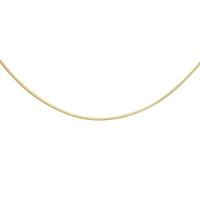 Image of Carissima Gold Women&#039;s 9 ct Yellow Round Snake Chain of Length 56 cm