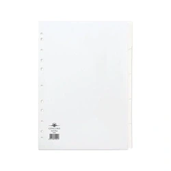 Image of Concord Subject Dividers 150gsm Punched 11 Holes 5 Part A4 79901/99