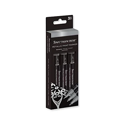 Image of Spectrum Noir Metallic Paint Marker (3PC) Quicksilver, Quick Silver, One Size
