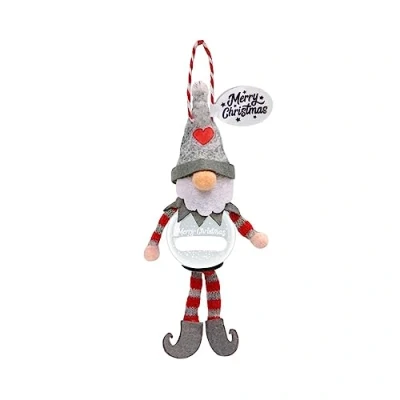 Image of Personalised Snowglobe tree decoration (Blank Gnome)