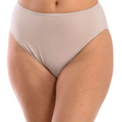 Image of Selene Womens Basic briefs in soft microfiber for women, model 803. Comfort, softness and perfect fit. Beige Size Small