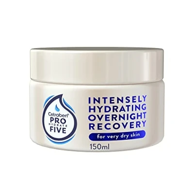 Image of Pro Hydrate Five Body Moisturising Overnight Recovery 150 ml with Ceramides and Vitamin B5, Perfect for Dry Skin, Vegan Friendly, Cruelty Free