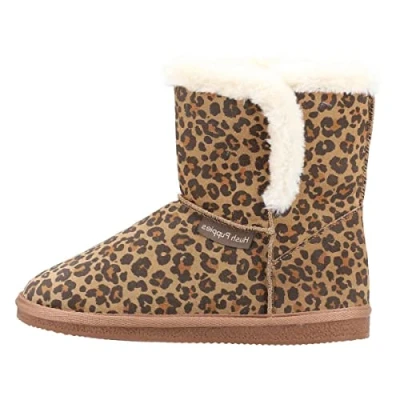Image of Hush Puppies Women&#039;s Ashleigh Slipper, Leopard, 8 UK