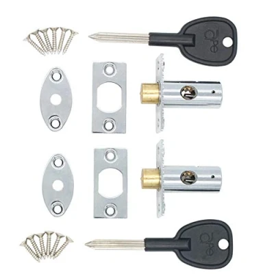 Image of Window Security Mortice Rack Bolts Pack of 2 with Star Keys Chrome