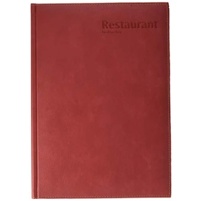 Image of Castelli U07/24 391 A4 Restaurant Booking Diary, Red,297mm H x 210mm W