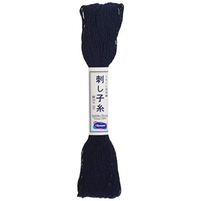 Image of Olympus Sashiko 20m Skein Navy Thread