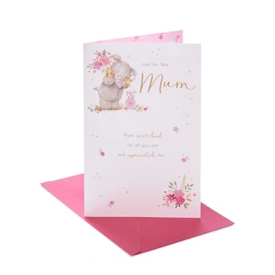 Image of UK Greetings Birthday Card for Mum Adorable Elephant Design