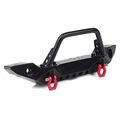 Image of INJORA RC Front Bumper Metal with LED Light for 1:10 Crawler Axial SCX10 90046 III AXI03007 TRAXXAS TRX 4