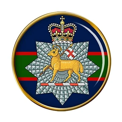 Image of Queen&#039;s Royal Surrey Regiment, British Army Pin Badge